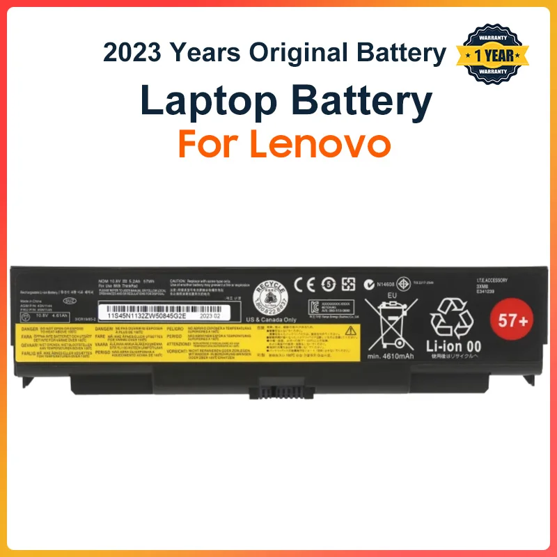 Laptop Battery for Lenovo ThinkPad T440P T540P W540 W541 L440 L540 45N1144 45N1145 45N1148 45N1159 45N1158 45N1160 57+