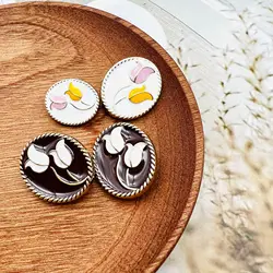 New Arrival 20MM-25MM Gold Round Metal Flower Buttons For Needlework Clothing Women Coat Suit Cardigan 6PCS Sewing Button KD2031