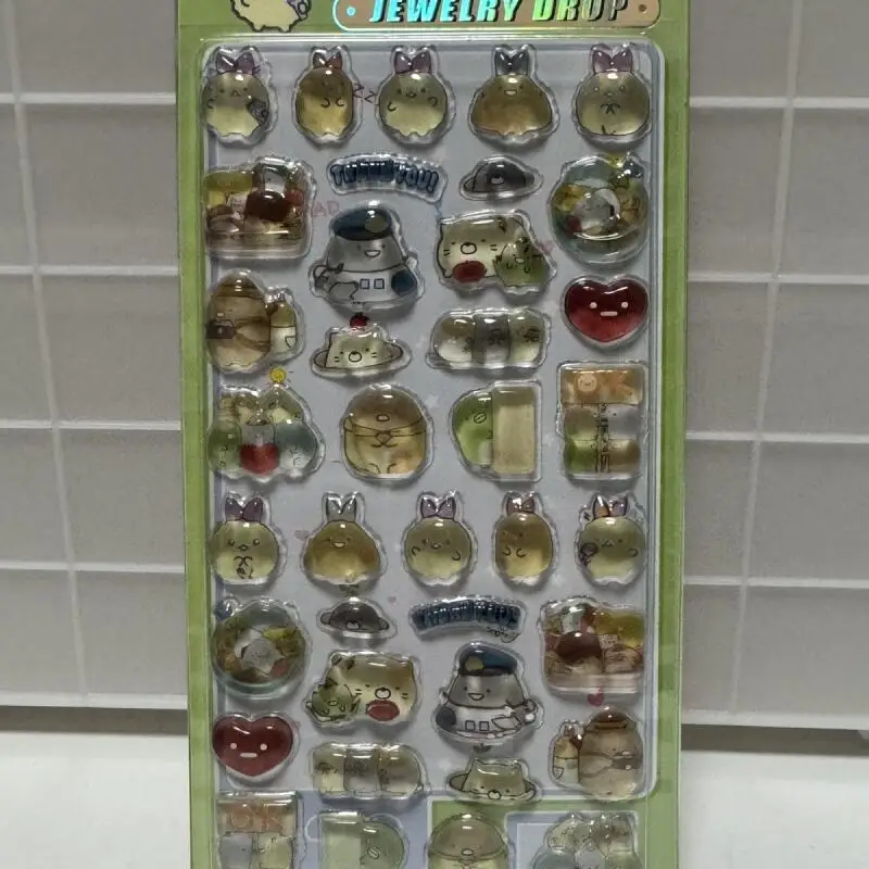 

Sumikkogurashi Cartoon Sticker Solid Cute Bubble Crystal 3D Handheld Account Diy Decoration Birthday Gifts for Boys and Girls