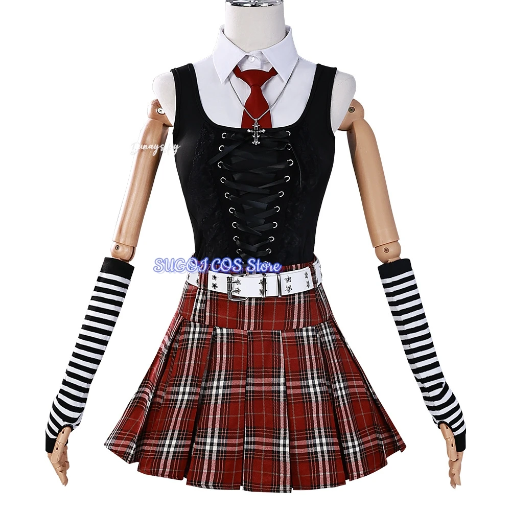 Миса Амане Косплей Примечание Смерть Джирай Кэй Костюм Дебютное Повседневное Сексуальное Платье Субкультура Ожерелье y2k Готи Лоли Униформа Экипировка Парик