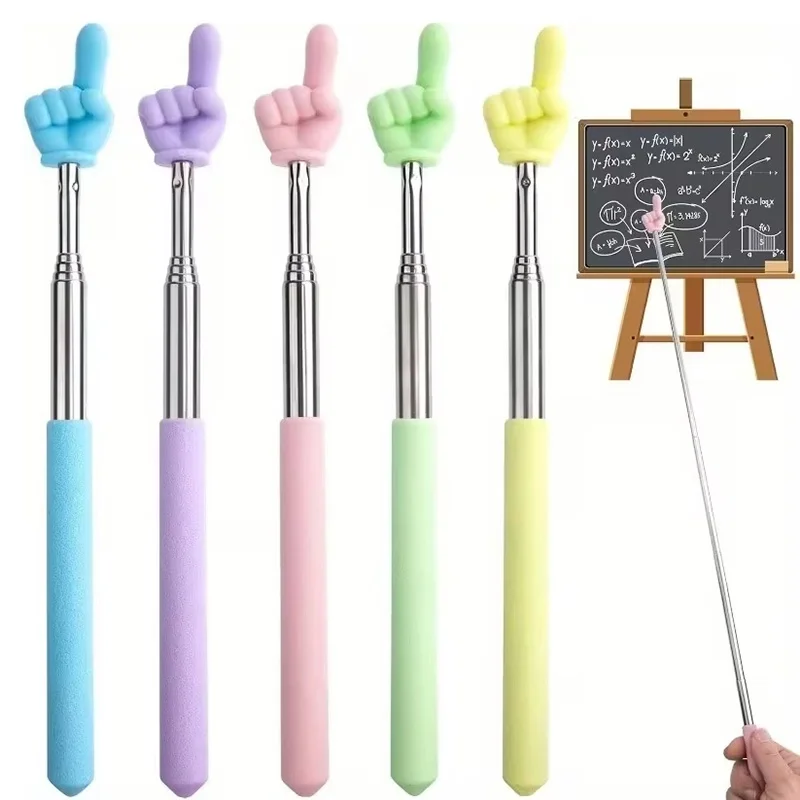 Creative Stainless Teaching Telescopic Rod Steel Teaching Pointer Telescopic Rod Design Teaching Stick Multifunctional Reading