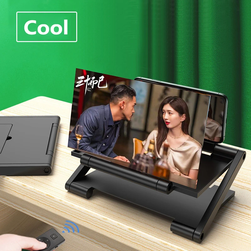 ABS แว่นขยายสำหรับโทรศัพท์, หน้าจอ3D โปร่งใสพับได้เครื่องขยายเสียงโทรศัพท์มือถืออุปกรณ์เสริมมือถือแสงสีฟ้าใสมากสำหรับบ้าน