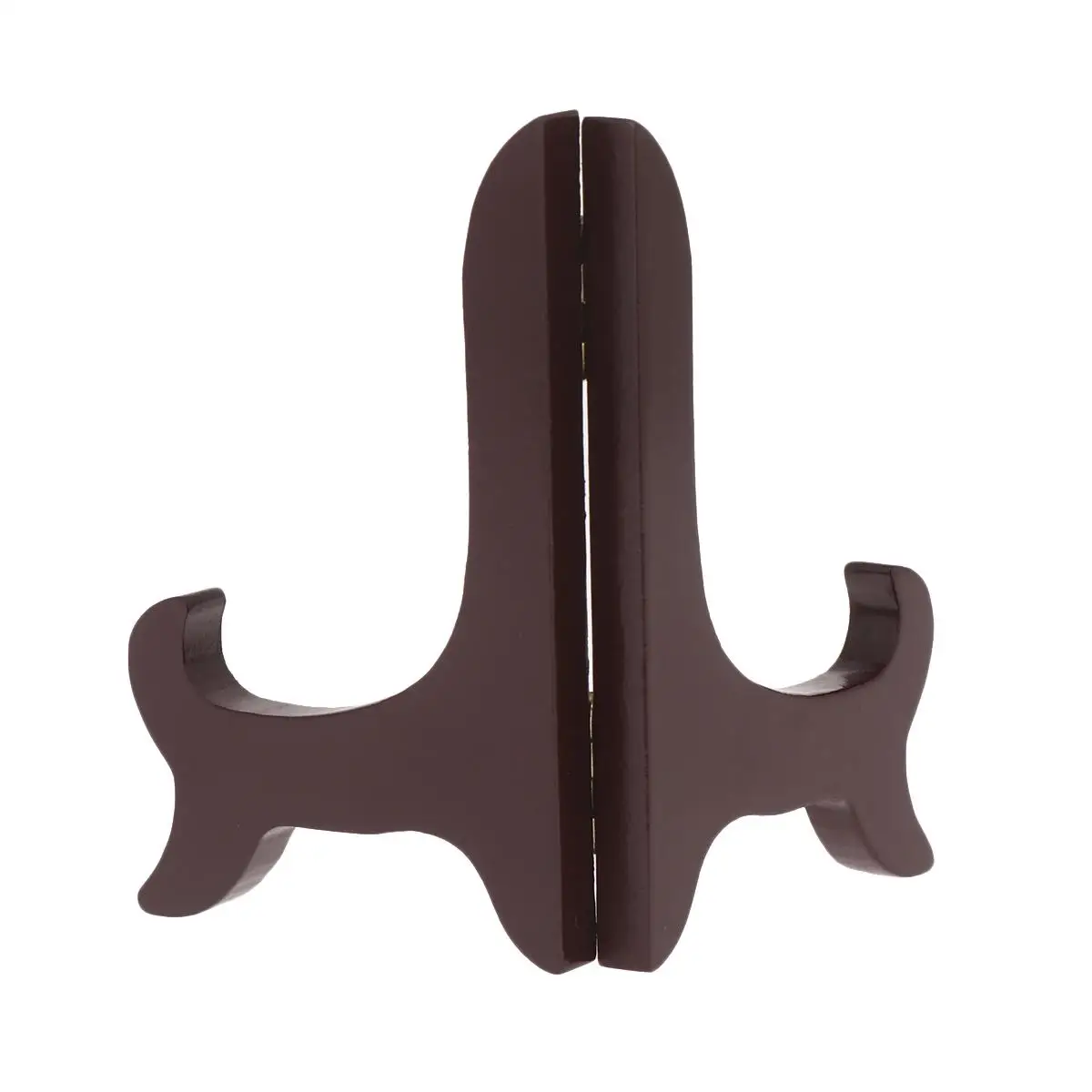 

Wooden Display Stand for Plates Dishes Tea Cake Rack Bowl Holder Natural Wood Curved Leg Easel Home Decor Small Items