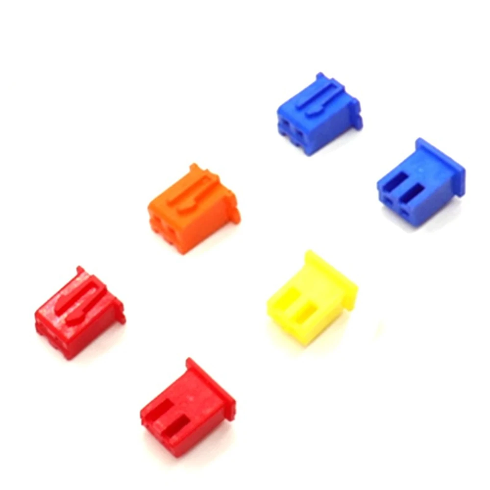 50PCS XH2.54 Connector 2.54MM Housing Color Rubber Shell Straight Pin Curved Pin 2P 3P 4P 5P TJC3 Connector Color Plug