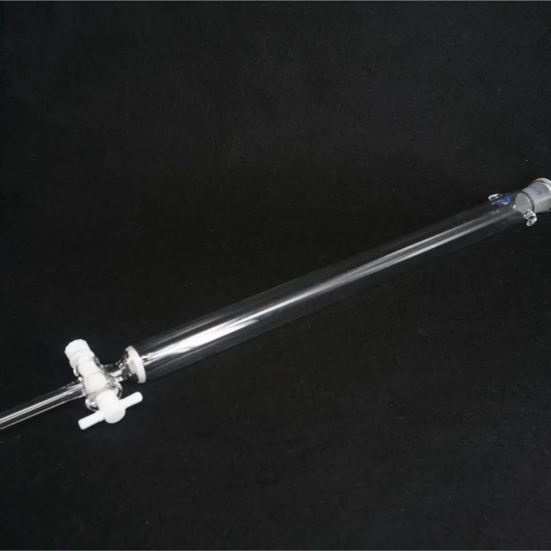 16-40mm x 200/300/400mm I.D 24/29 Glass Chromatography Column Stopcock Ground Cone Fritted