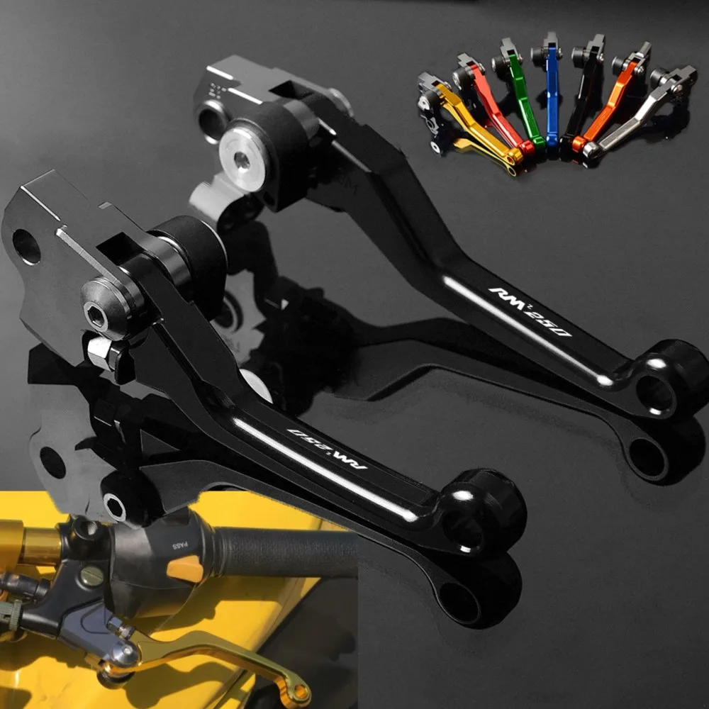 Manija de palanca de embrague de freno de bicicleta de cross, pivote para Suzuki RMZ250, RMZ 250, 2004, 2005, 2006, 2007, 2008, 2009, 2010, 2011, 2012, 2013, 2014-2018