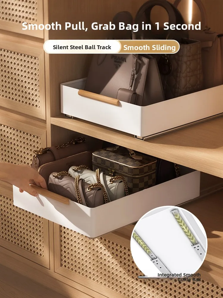 

Rectangular Der pe Sliding Tra Underwear Sos Storage Box Wardrobe Basket Home Storage Organizer Creative Room