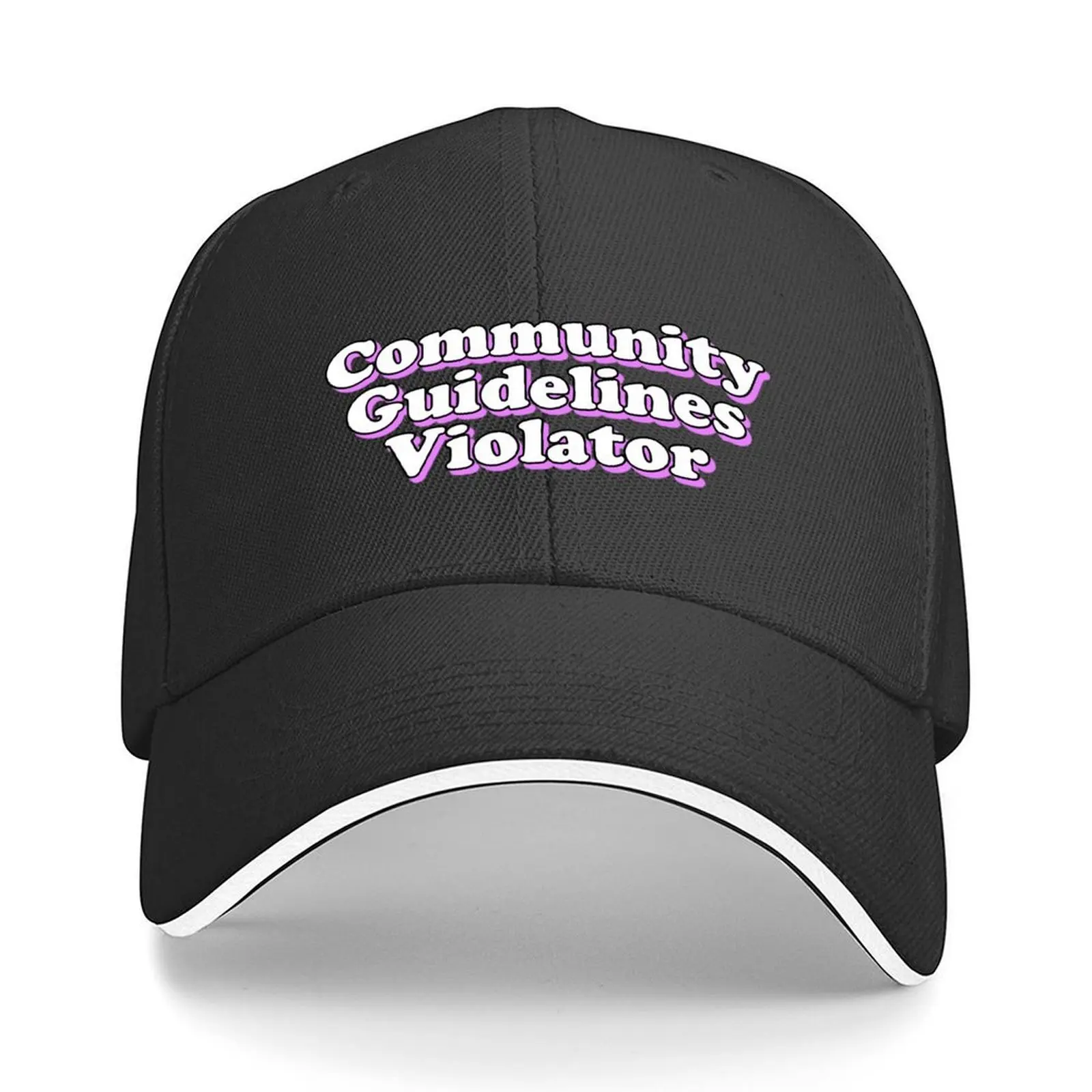 

Community Guidelines Violator Baseball Cap Anime Streetwear Dropshipping Snapback Cap Women's Hats 2025 Men's