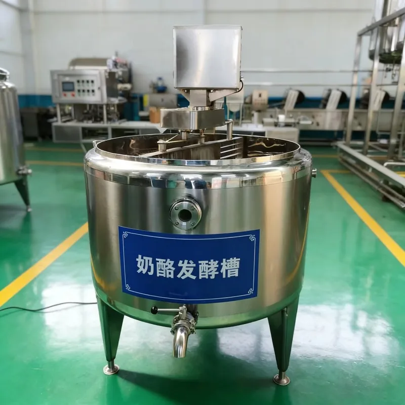 Cheese Making Tank Dairy Cheese Vat Milk Curd Fermentation Processing Equipment Commercial Customized view 3