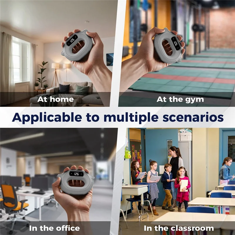 WHYY-Fitness ハンドグリッパー 手のリハビリテーション機器 指トレーニング グリップ強化剤 スクリーン付き