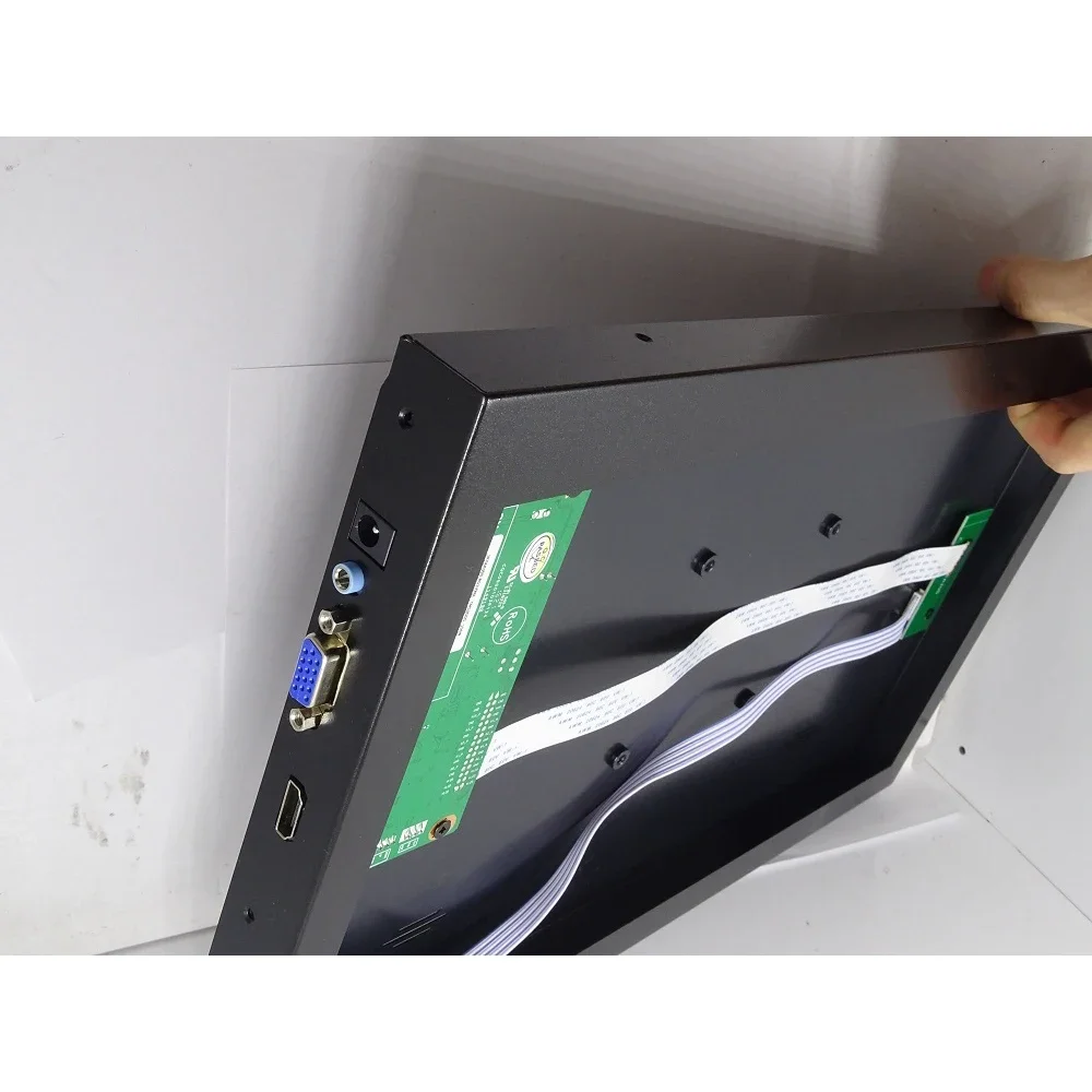 EDP Controller board + Metal alloy back cover case box VGA HDMI-compatible kit for N156BGA 1366x768 Panel screen 15.6