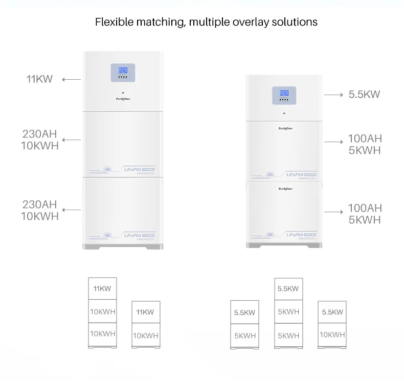 Techfine ESS LiFePO4 Battery 51.2V 100Ah All In One Energy Storage System With Hybrid Inverter And Lithium Battery