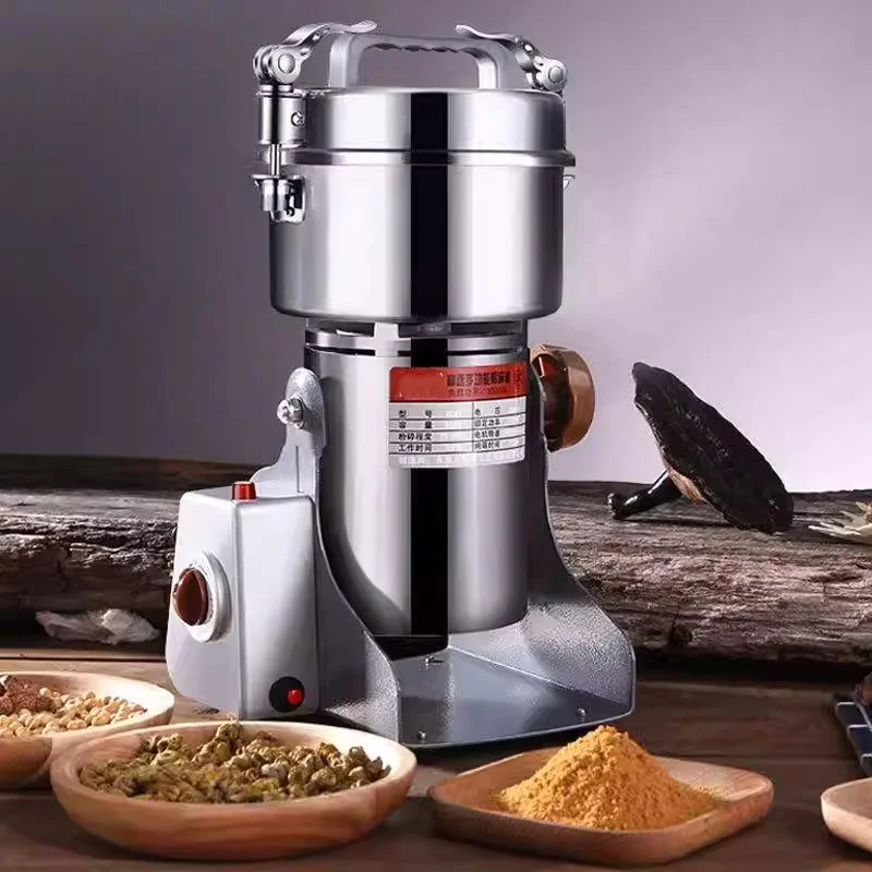 800G Food Grinder Medicine Powder Crusher Mill Medicine Flour Grinding Machine Spices Grains Coffee Beran Grinder