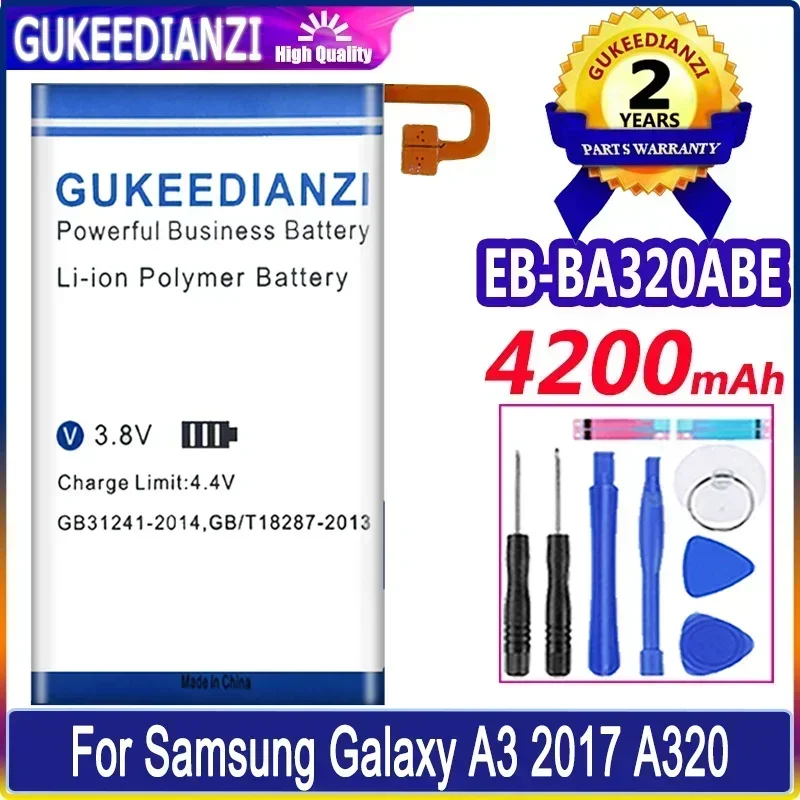 

Mobile Phone Batteries EB-BA320ABE 4200mAh For Samsung Galaxy A3 (2017) A320 SM-A320F A320Y A320FL A320F/DS A320Y/DS Battery