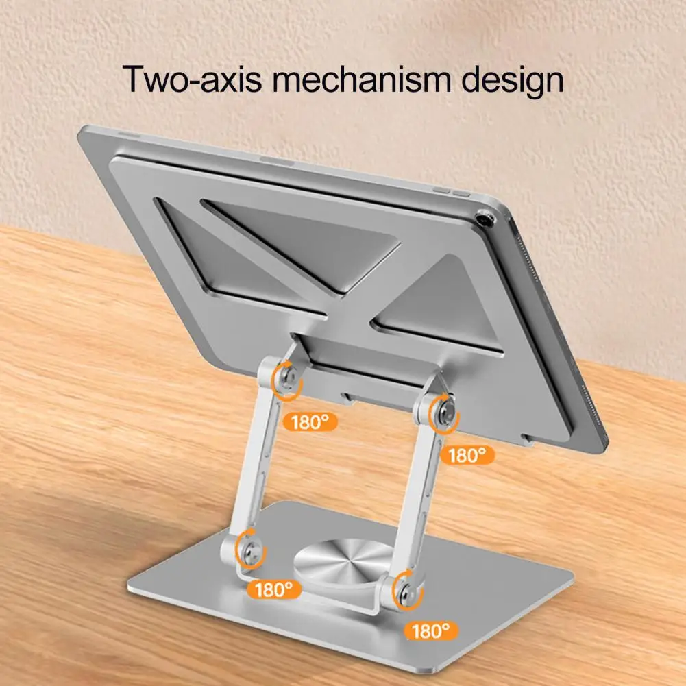 Tablet Stand Laptop Bracket Portable Laptop Stand with 360-degree Rotation Foldable Tablet Holder Adjustable Heat for Stability
