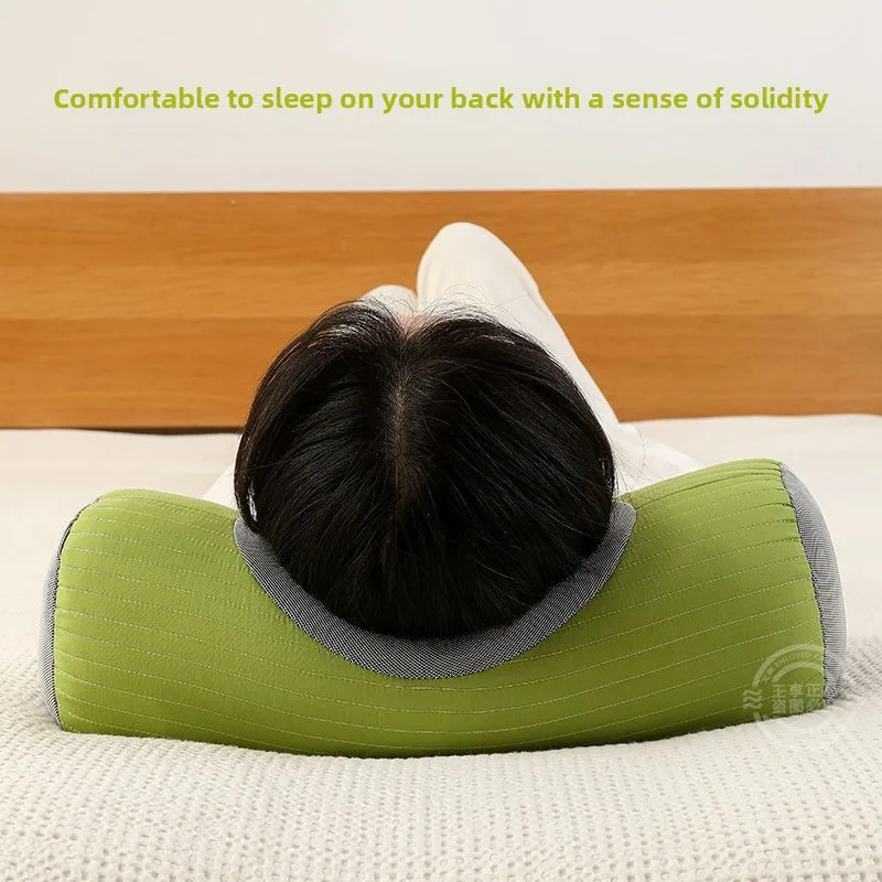 وسادة رقبة للحنطة السوداء لحماية الرقبة أثناء النوم مع تصحيح انحناء مستقيم، أسطوانة بذور كاسيا، وسادة قابلة للإزالة وقابلة للغسل #3