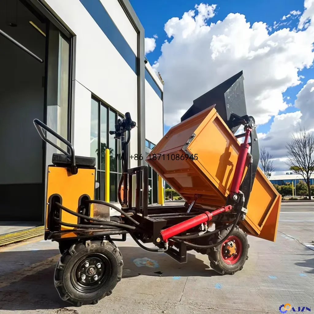 Gardening and Logistics Transportation Operations. The Electric Small Trolley Is Suitable for Construction,