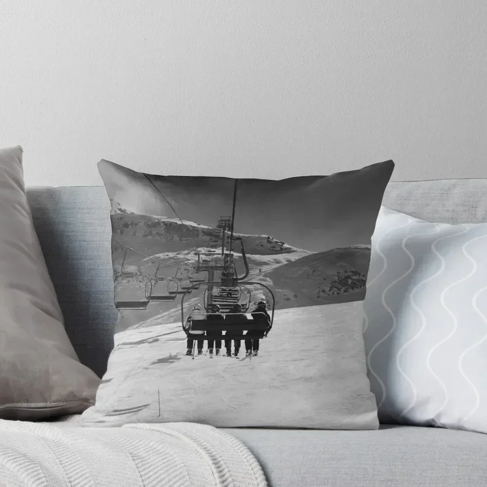 

One Way Ski Trip Throw Pillow christmas cushions covers ornamental pillows bed pillows Cushions For Sofa pillow