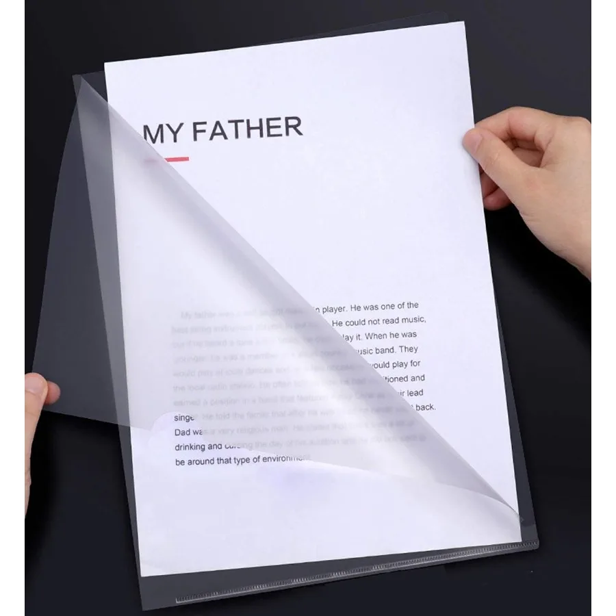 15 عبوة من مجلد مستندات شفاف مقاس 8.5 بوصة × 11 بوصة وجلد بلاستيكي من النوع A4 للحماية والتخزين مناسب للمدرسة والمدرسة