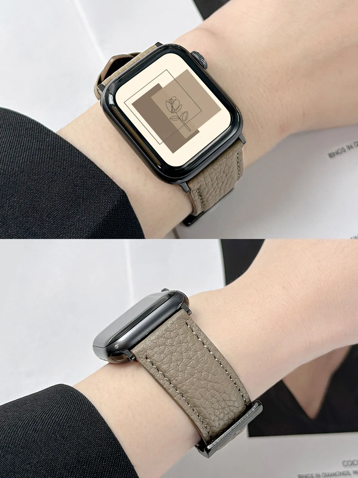 Leather Watch Strap For Apple Watch 10 42mm 46mm 9 8 7 41mm 45mm 42mm 38 For iwatch Correa Band Bracelet SE 40mm 44mm 6 5 4 49mm