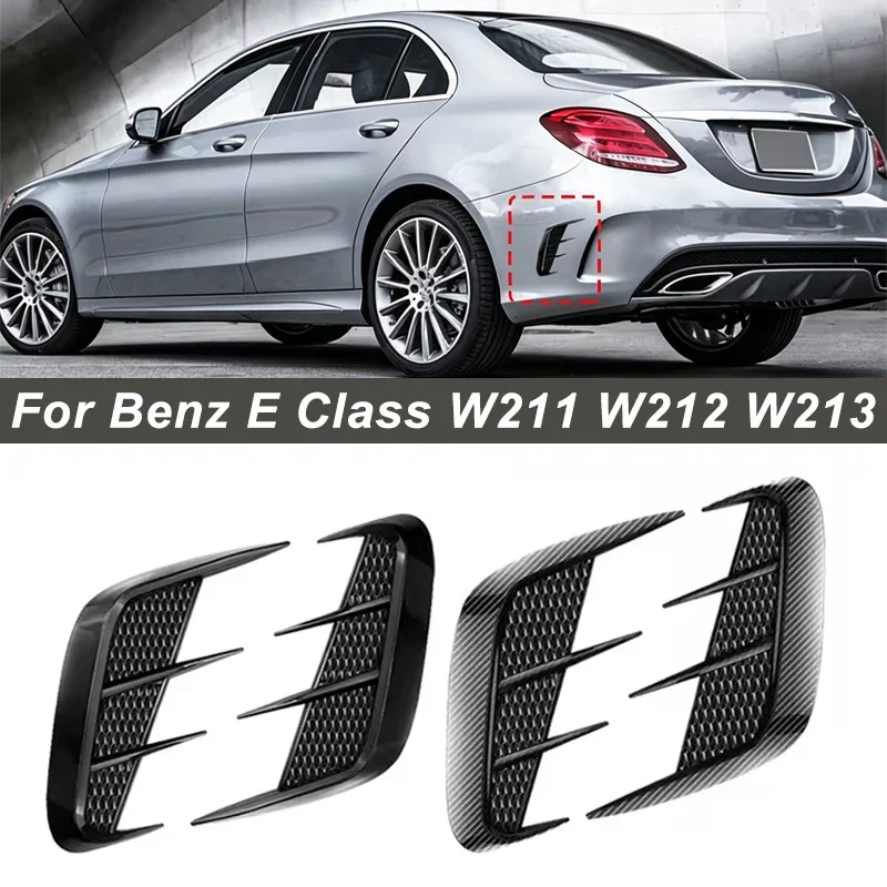 Shark Gills Side Fender Sticker Simulation Air Intake Trim For Mercedes Benz E Class W211 W212 W213 Body Accessories