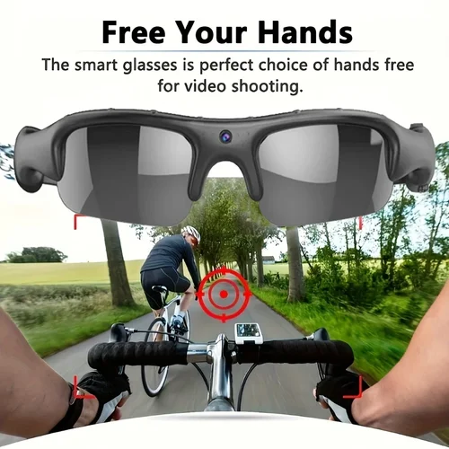 Imagen 2 del producto Gafas HD 1080P, cámara WIFI para exteriores, bicicleta, motocicleta, protección de seguridad, gafas de sol, cámara de vídeo, lente polarizada, cámara deportiva