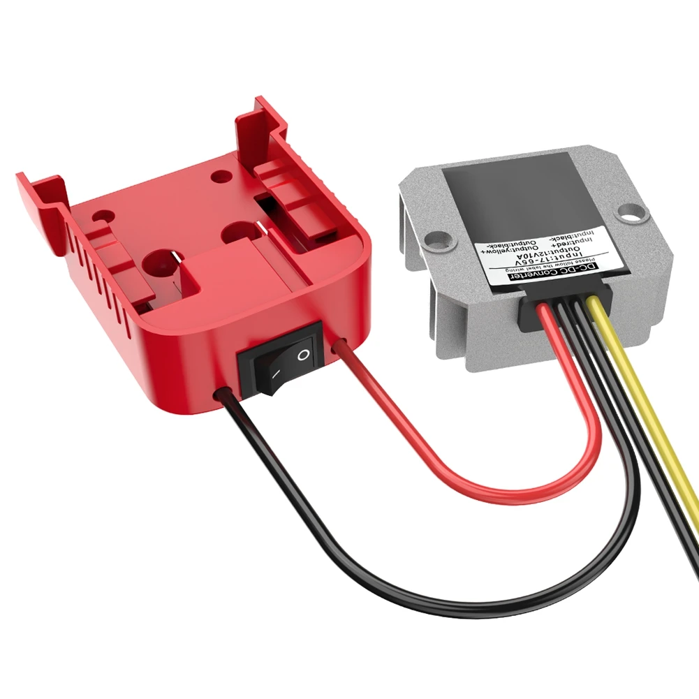 AS60-For Adapter Applicable To 18V Lithium Battery Adapter + DC-DC Buck (12V,10A,120W)