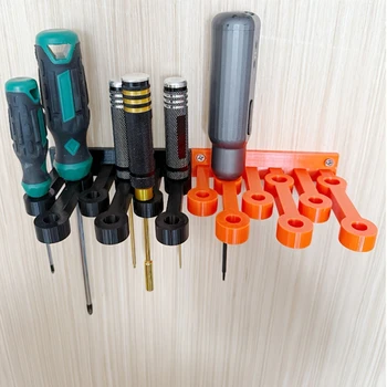 6/9 Slots Screwdriver Wall Rack Garage Organizer Easy Mount For Workshop Hand Tool Storage Garage Tool Organization