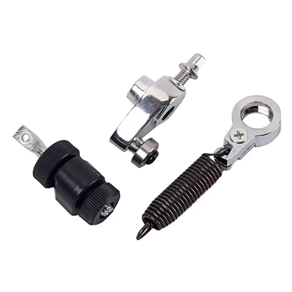 

Bass Drum Foot Pedal Spring Set Metal Cam Spring Tensioner Black Silver High Strength Elasticity Drum Percussion Parts