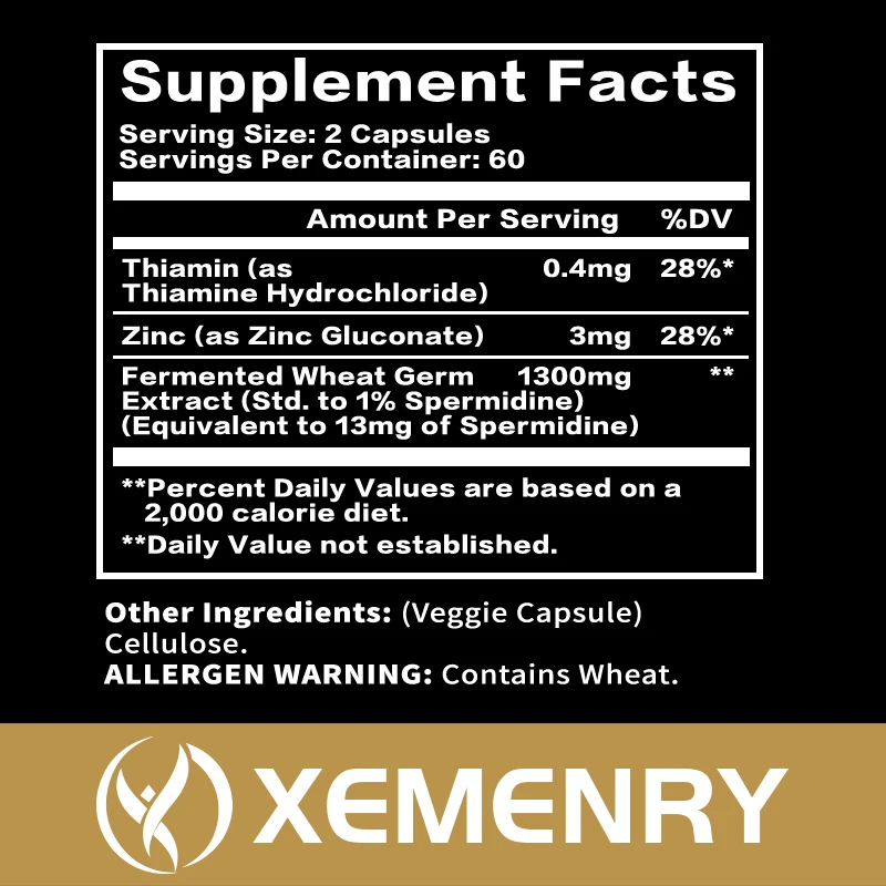 Fermented Wheat Germ Extract - Has High Spermidine Content and Zinc To Promote Healthy Aging