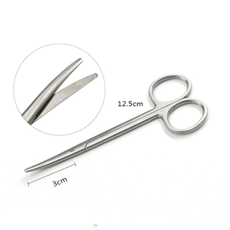 Stainless steel nasal tissue scissors Plastic surgical tools Blunt scissors