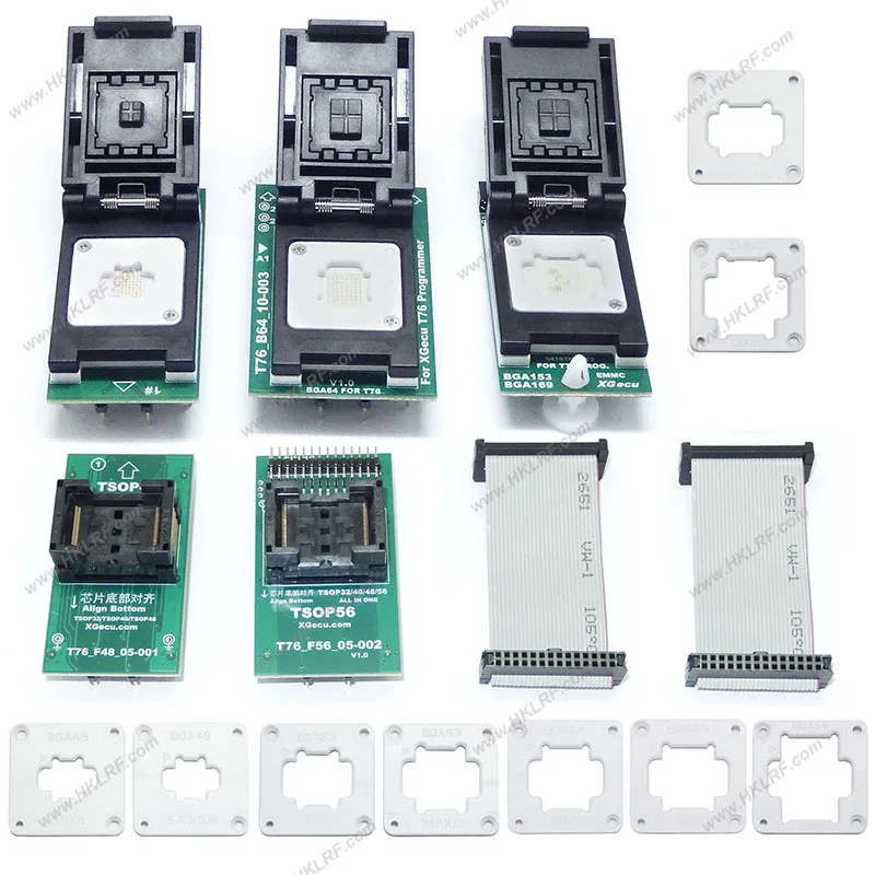 Baru Kedatangan T76 Programmer + 55 Adaptor Di Saham T76 Universal Programmer Mendukung NAND/EMMC/MCU/ISP