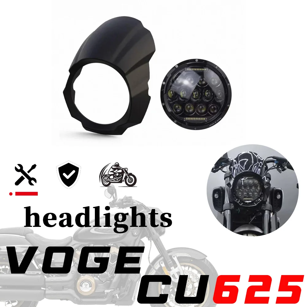 FOR VOGE CU 625 cu 625 CU625 Irregular Headgear 7-inch Multi-Bead Front Windshield Modification Parts