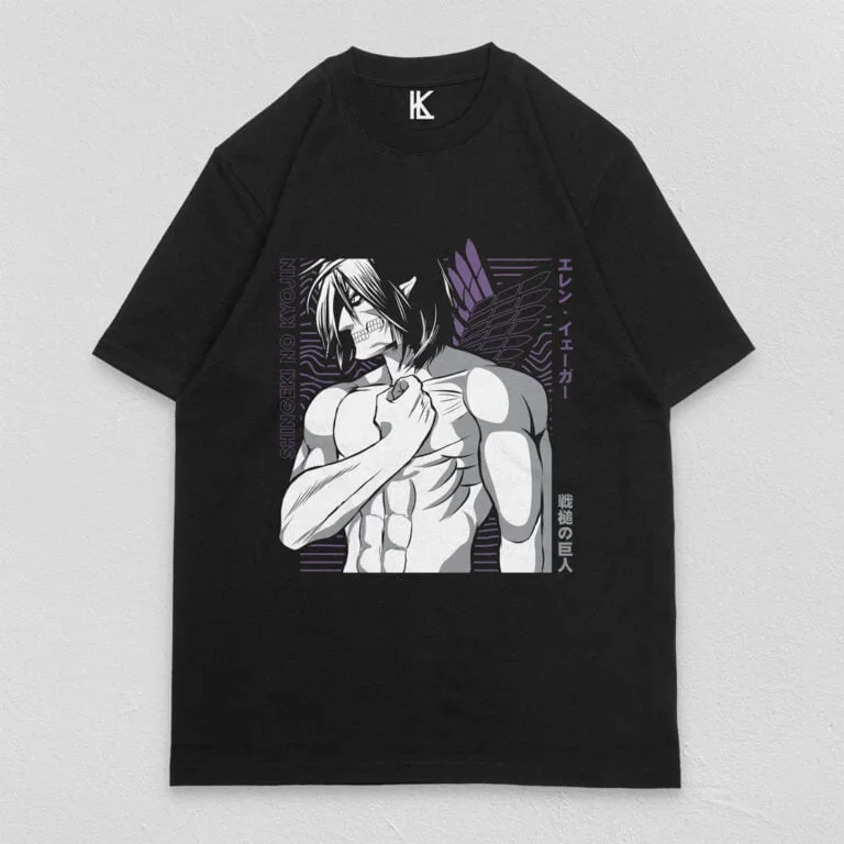 

Remera de Eren Yaeger V4Vintage Special Unisex T-shirt Anime Shirt,Soft Tee All Size