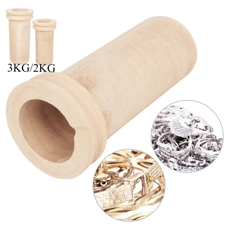 1/2/3Kg High-Temp Ceramic Melting Crucible for Gold Silver, Jewelry Making Casting Furnace Graphite Clay Crucible Tool