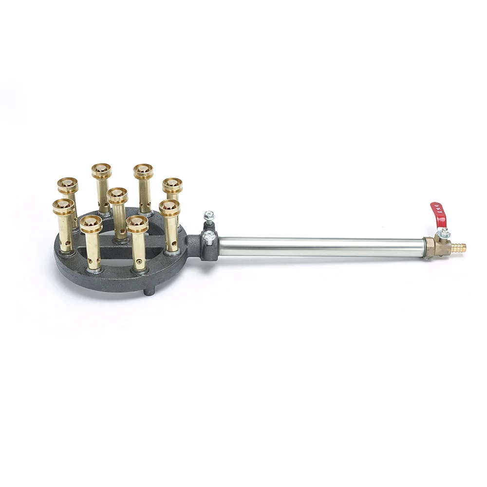 Commercial Cast Iron High Pressure Gas Stove Head, Methane Burner For Restaurant Kitchen Fast Cooking