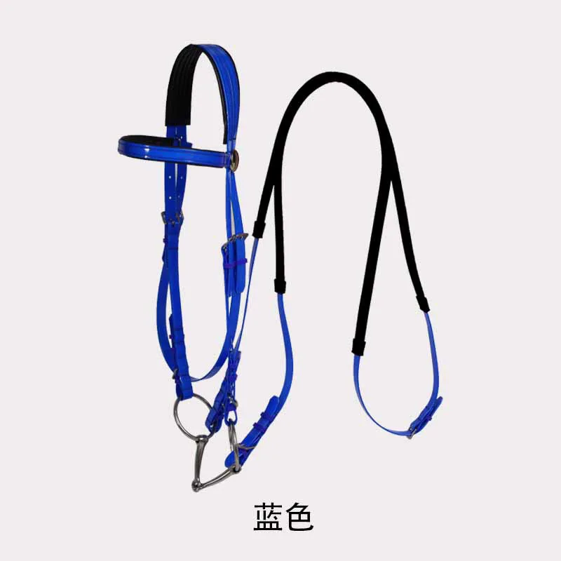 Equestrian Supplies Adjustable Patent TPU Leather Horse Bridle Horse Halters