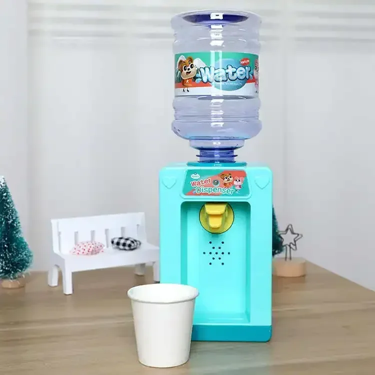 Doen Alsof Speel Elektrisch Licht En Geluid Mini Water Dispenser Speelgoed Keuken Spelen Water Speelgoed Kleine Apparaten Voor Kinderen Educatief Speelgoed