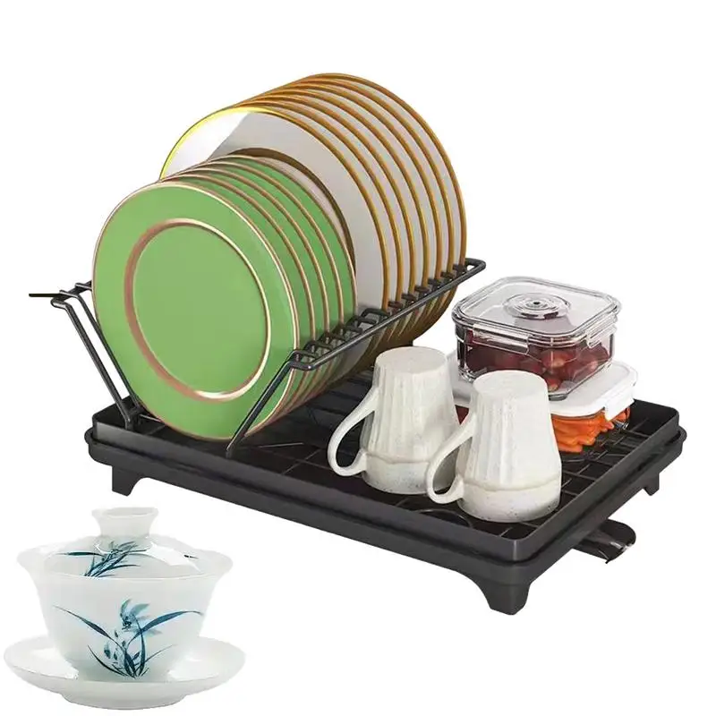 

Drying Rack Dishes Large Tableware Drainer Dish Drainer With Automatic Drainage Utensil Holder Large Capacity For Kitchen