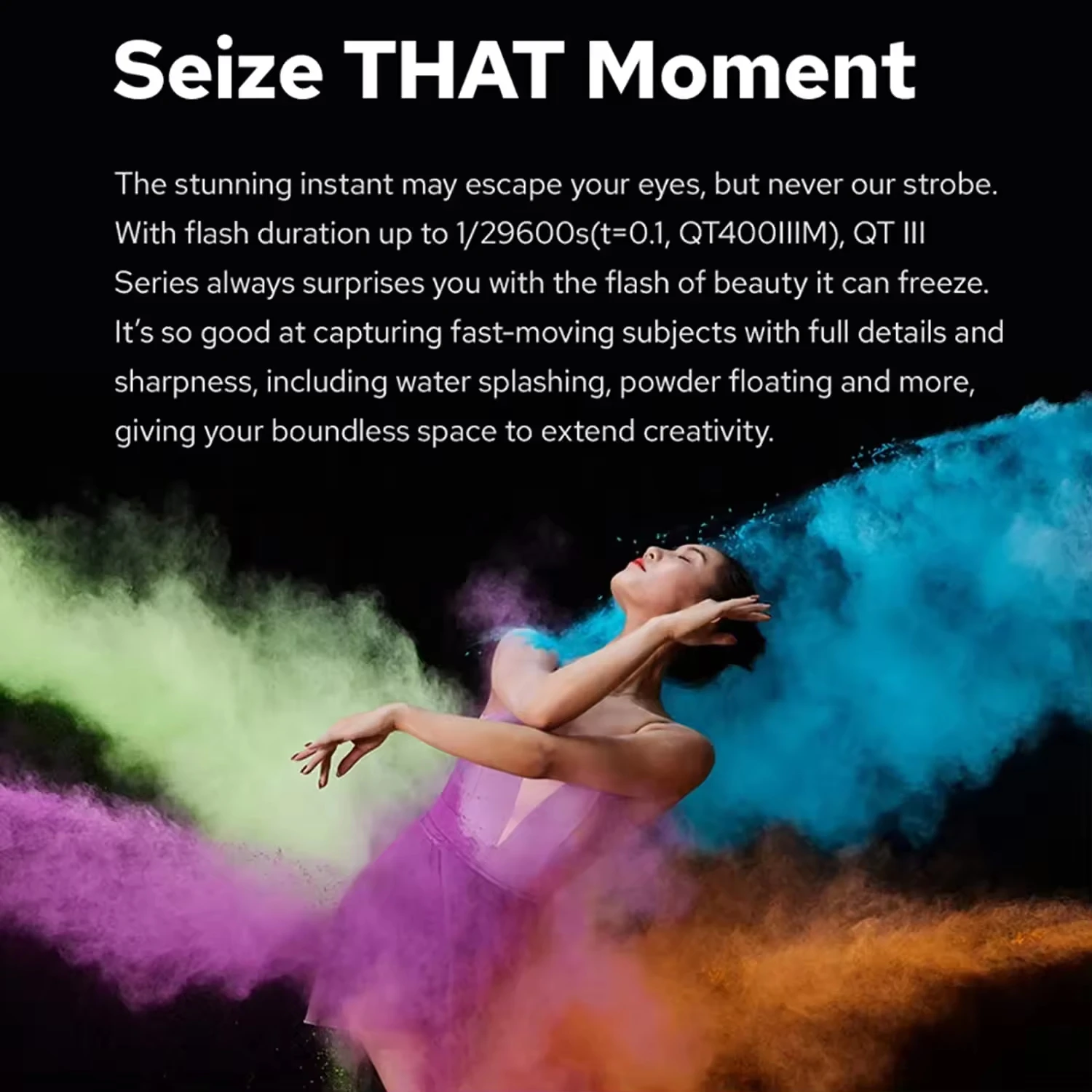 

High-Speed Sync Studio Flash Strobe QT400III M QT600III M QT1200III M Quicker Portrait Photography Photographic Lighting