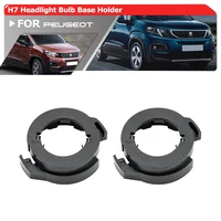 2x para Peugeot Rifter 2018-2023 H7 Led HID bombillas de faro Base adaptadores soportes retenedores enchufe H7 soportes de Clip de faro