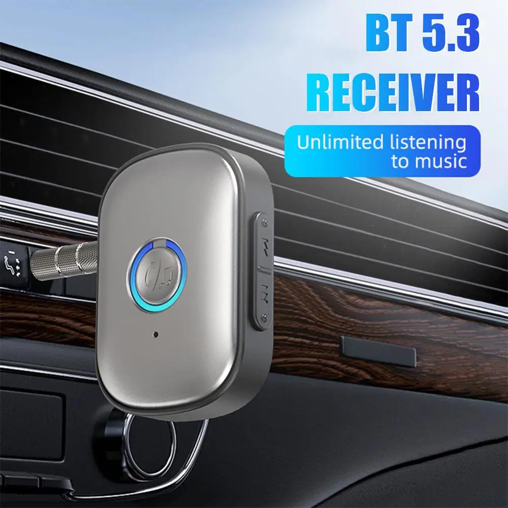 Bluetooth-compatible 5.3 Receiver Wireless Adapter AUX For Car Speaker Strong Audio Analysis Ability Psignal Transmission S E8R4