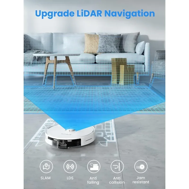 Robot Vacuum and Mop Combo,Q6 Pro Robot Vacuum Cleaner with Self-Emptying