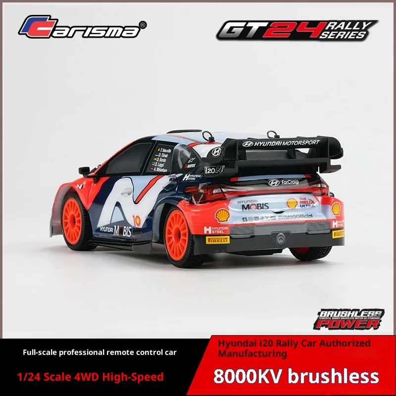 Carisma 1/24 carro de controle remoto profissional de alta velocidade com tração nas quatro rodas carro de simulação modelo de carro RC modelo de carro de tensão