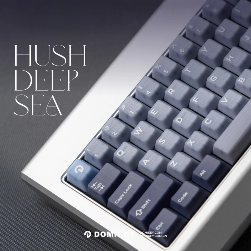 DOMIKEY Deep Sea Theme Keycap Set 136Key ABS Custom Keyboard Cap Original Cherry Profile Gaming Key Cap for Mechanical Keyboard