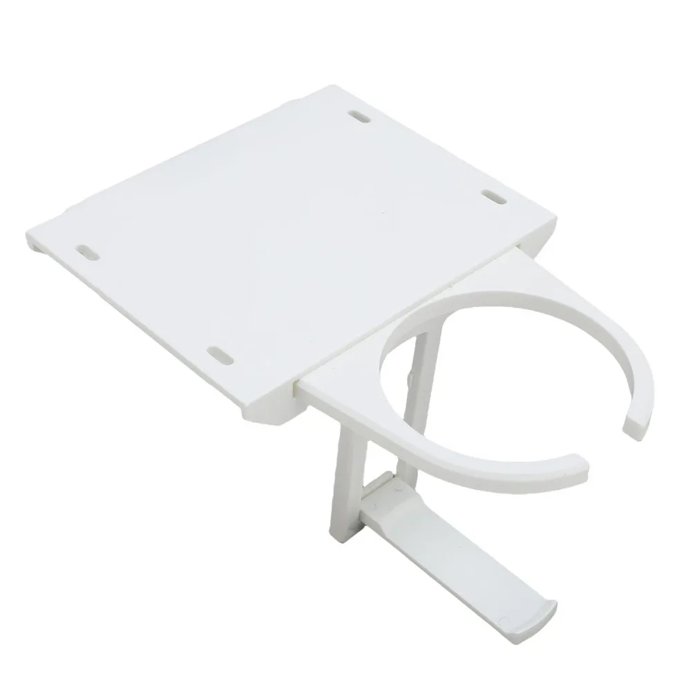 Foldable Fold Out Desk Cup Holder ABS Space Saving Foldable Desktop Cup Holder Anti-Spill Universal Fit