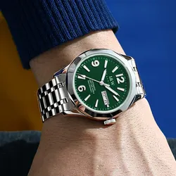 Svizzera marca IW orologio automatico di lusso per uomo meccanico SII NH36 zaffiro impermeabile 100M orologi da uomo luminosi GMT 2024