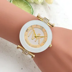 Relógio de pulso feminino moda masculina diamante quartzo relógios silicone luxo tvk marca relojes digitales femme relógio para mulher pulseira