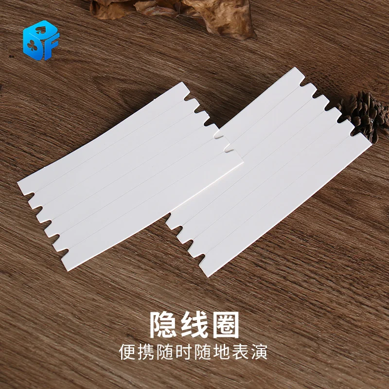 Anillo flotante de hilo Invisible elástico, movimiento de flores, algo de magia, trucos de magia, accesorios de ilusión callejera, truco, 1 ud.