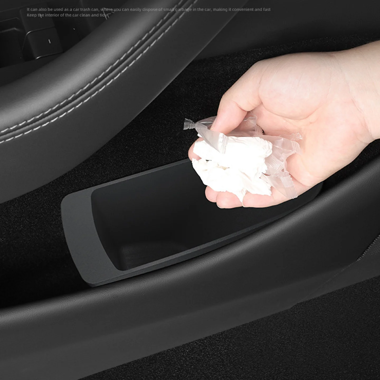 For Tesla 6-Seater Model YL/Model Y Juniper  Front Door Trash Bin Car Interior Accessory for Improved Space Utilization view 3